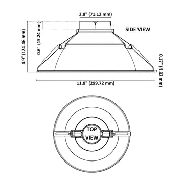 Chrome Reflector for Commercial Recessed LED Light